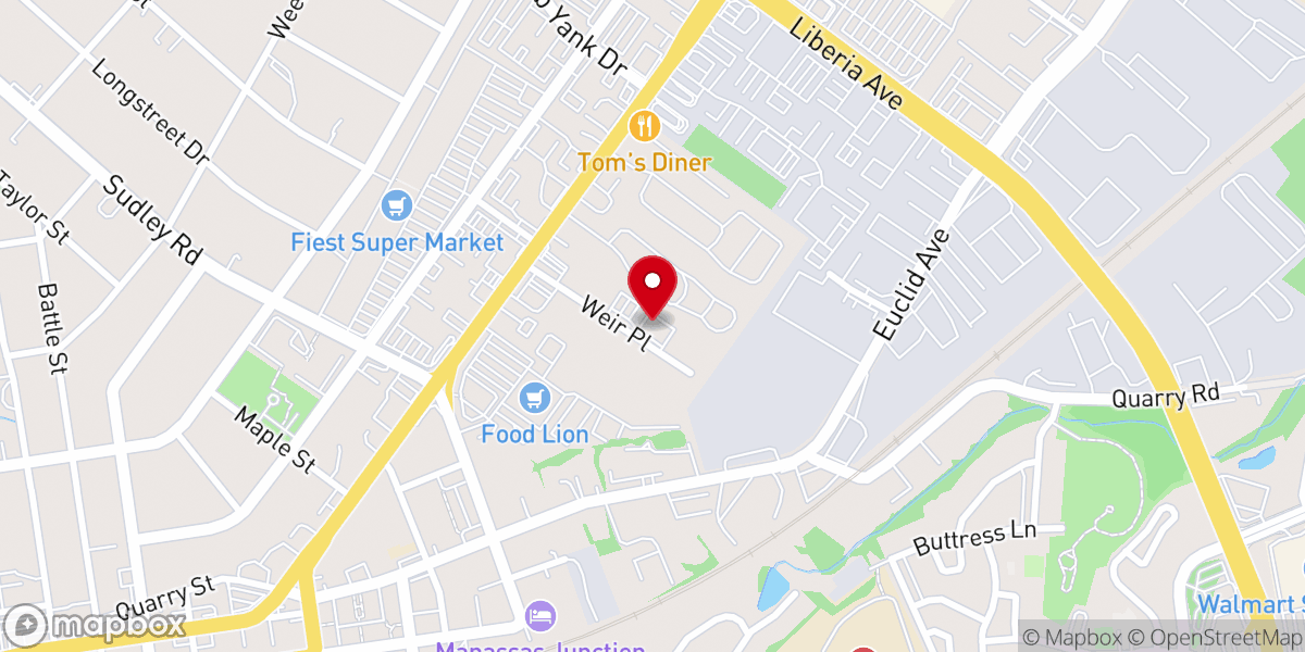 Map showing location of Victory Gospel Church