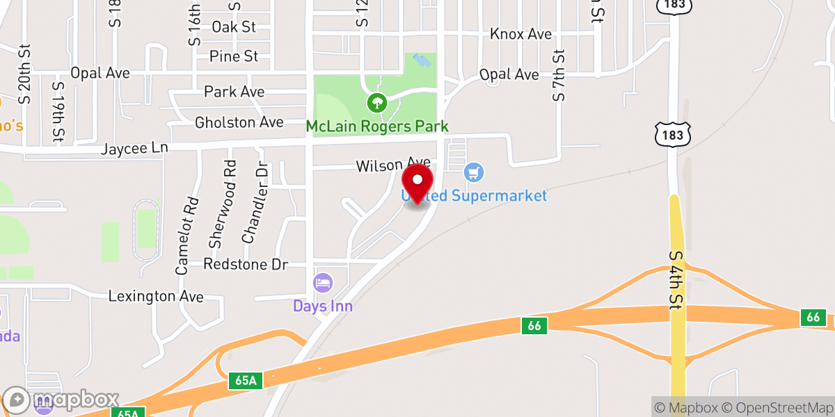 Map showing location of Hinz Refrigeration- Heating & Cooling
