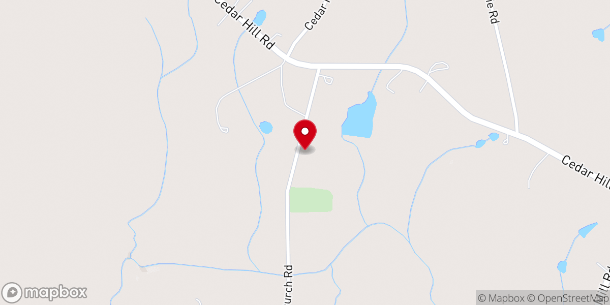 Map showing location of Smyrna United Methodist Church Family Center