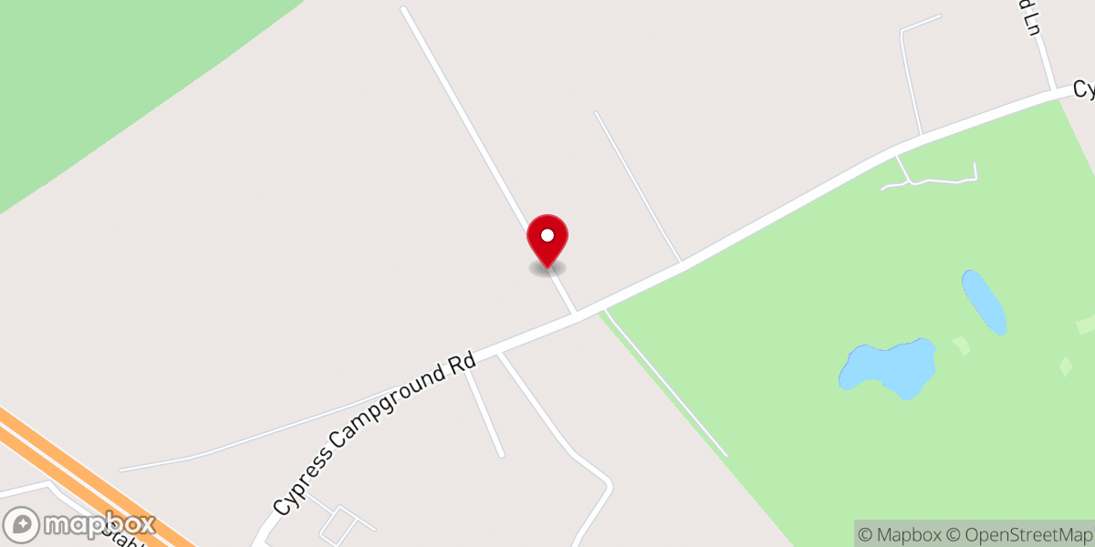 Map showing location of Oak Grove United Methodist Church
