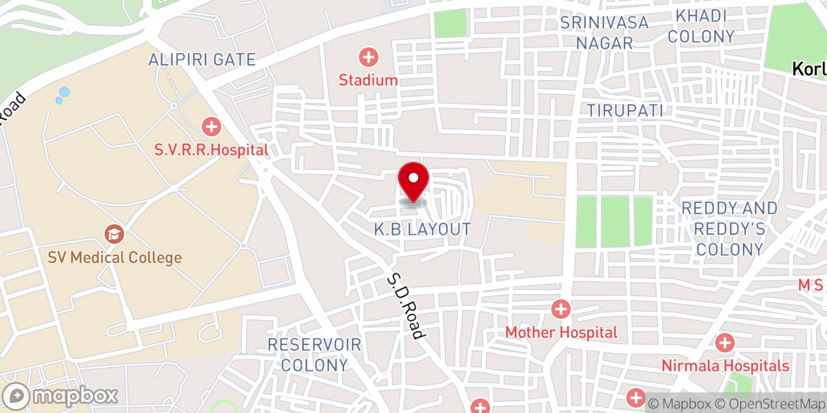 Map showing location of Hosanna church