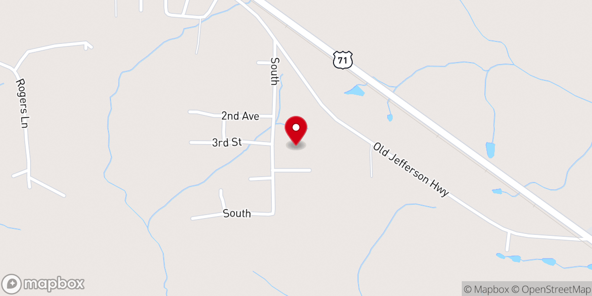 Map showing location of Mount Vernon Church