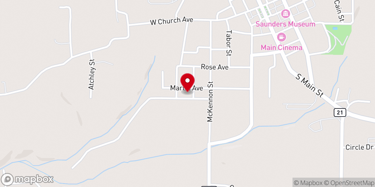 Map showing location of Faith Apostolic Church of Berryville