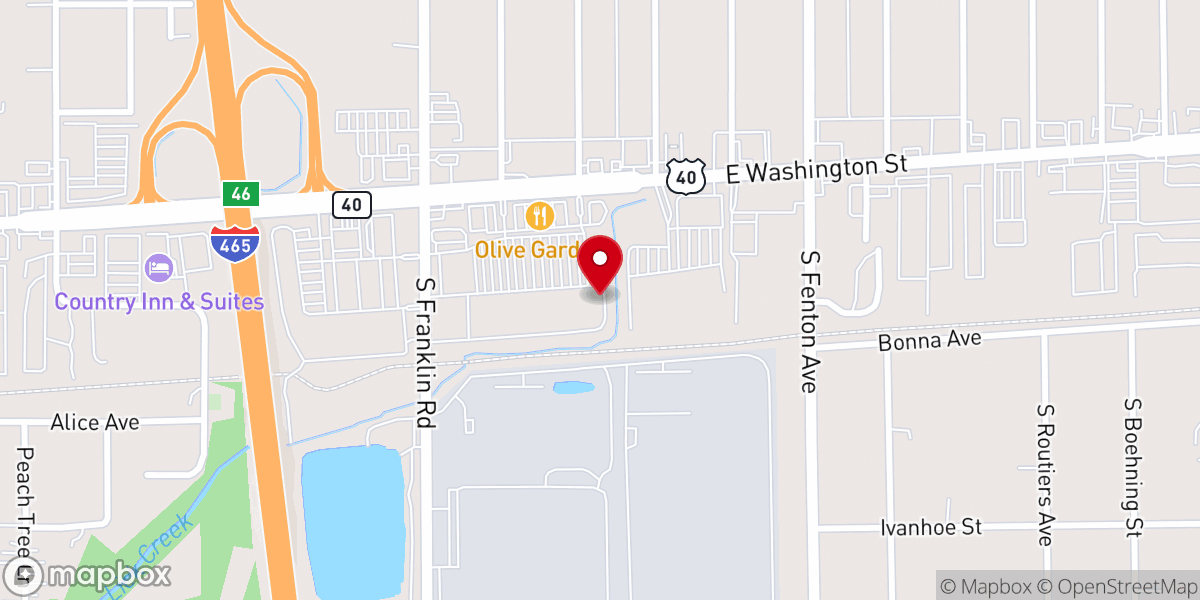 Map showing location of Temple of Hope COGIC