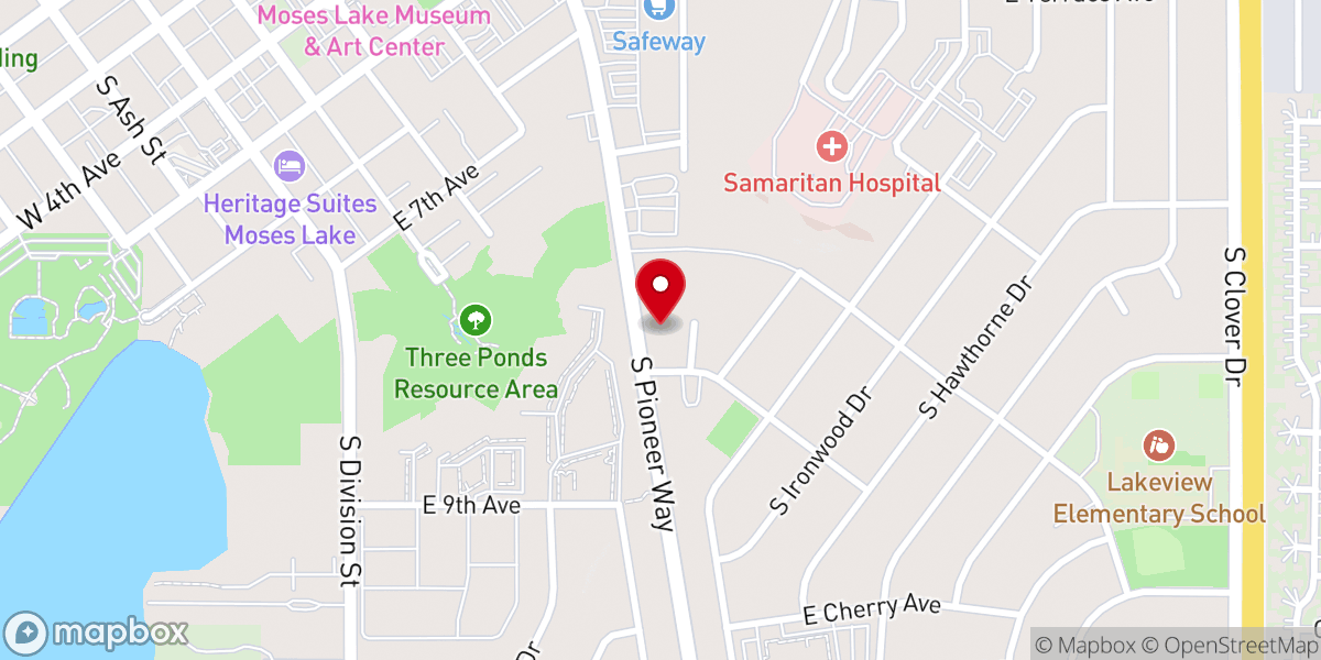 Map showing location of Kayser's Chapel of Memories & Crematory