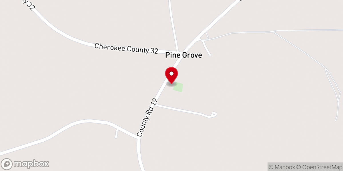 Map showing location of Davis Chapel Methodist Church