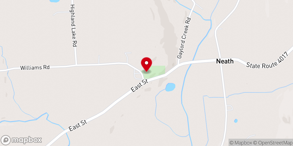 Map showing location of Neath Church