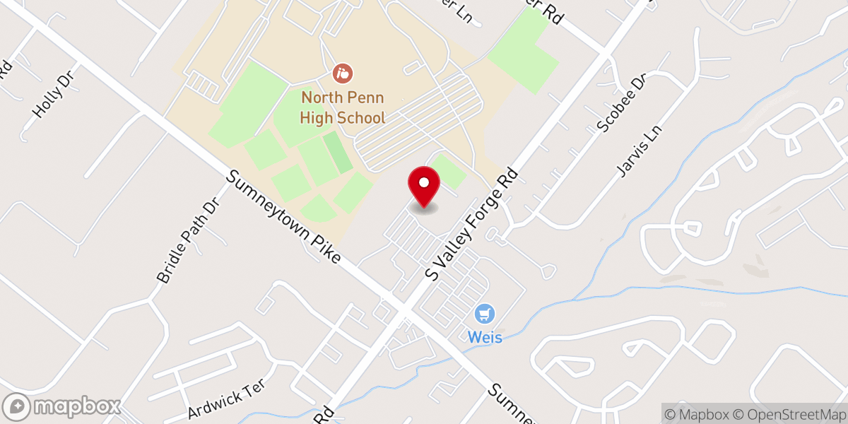 Map showing location of Calvary Baptist School