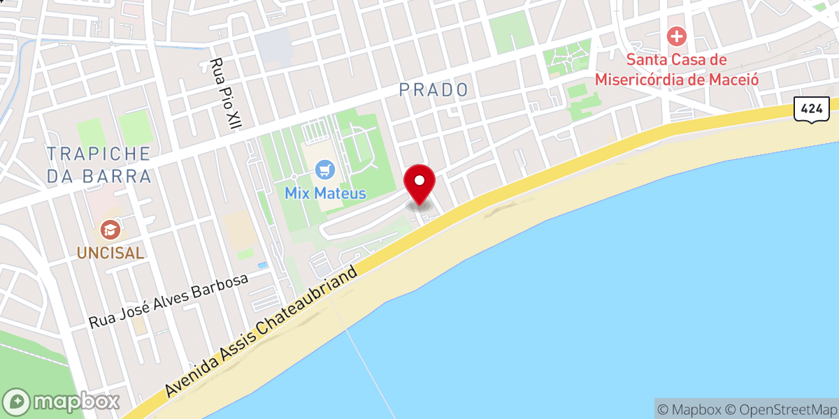 Map showing location of Assembleia de Deus - Prado
