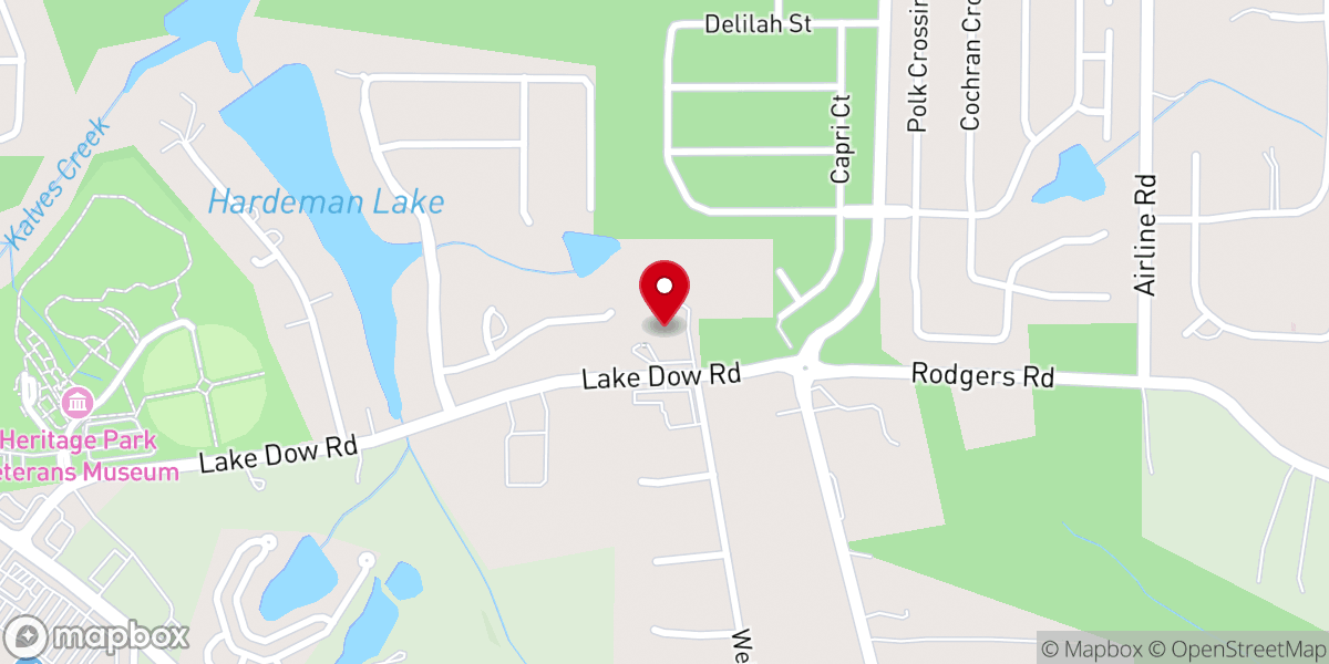 Map showing location of McDonough Tabernacle