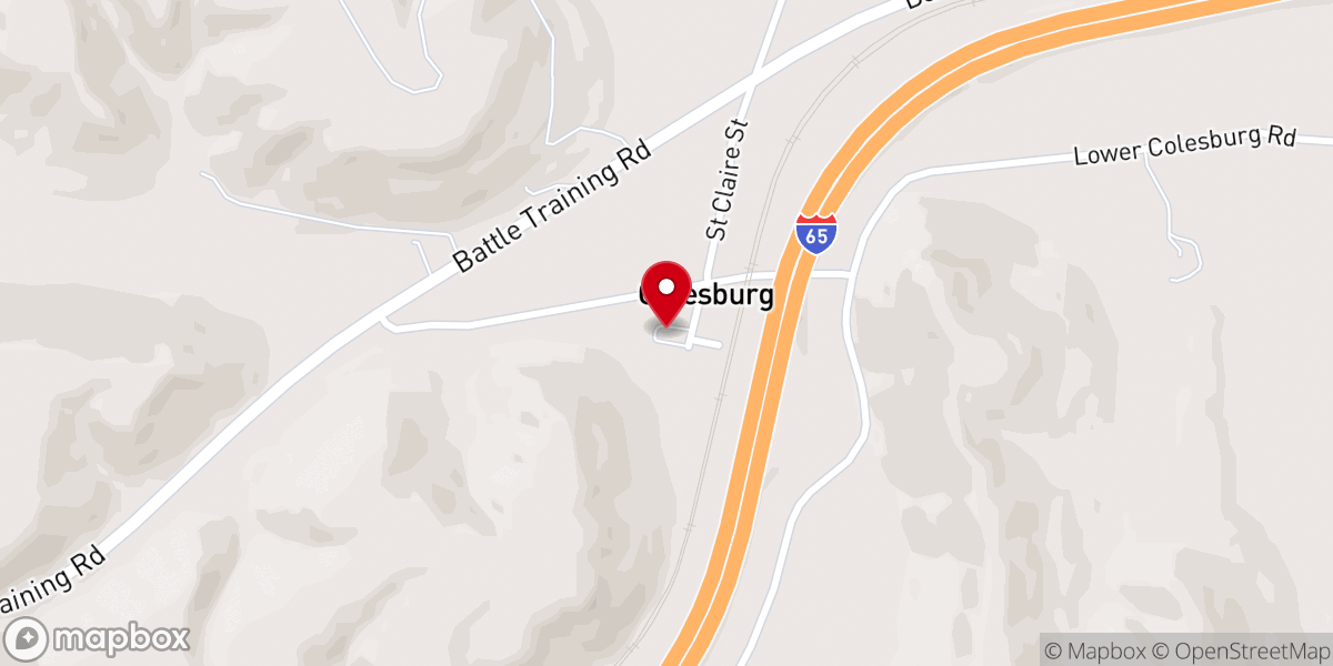 Map showing location of Saint Clare Church