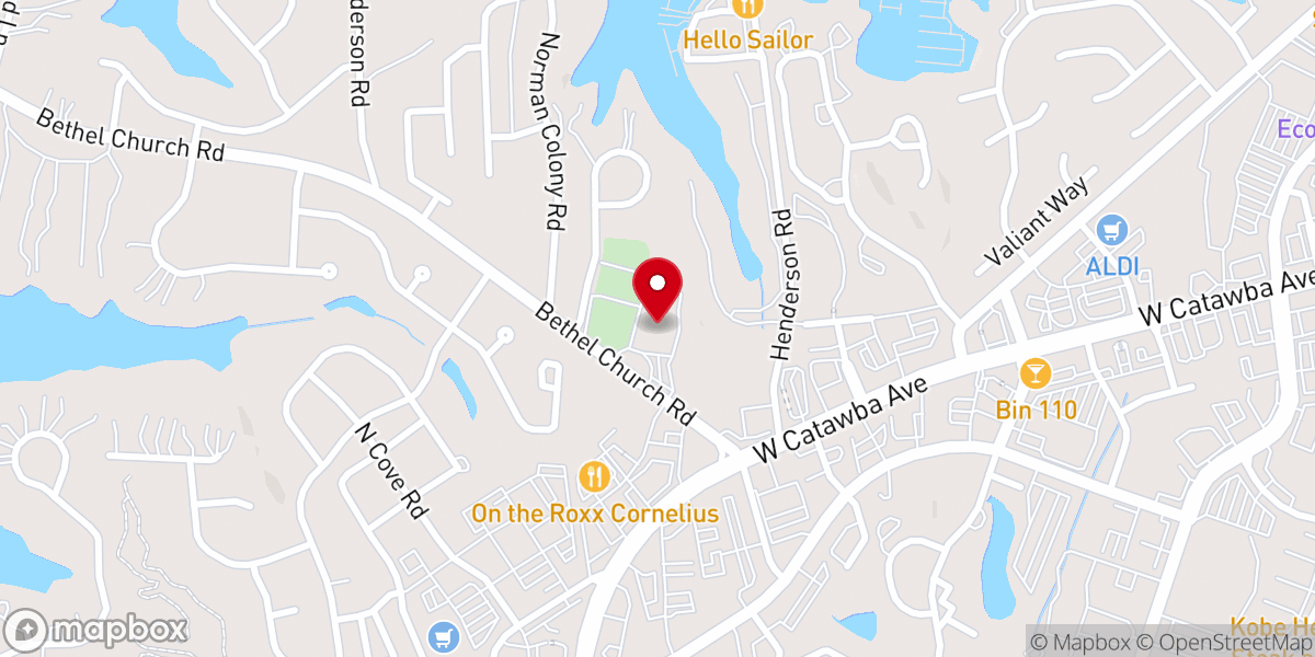 Map showing location of Bethel Presbyterian Church