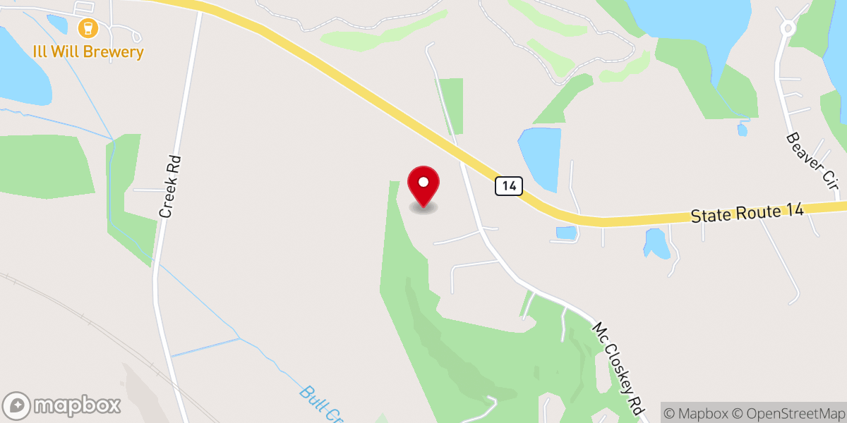 Map showing location of Winoona Friends Church