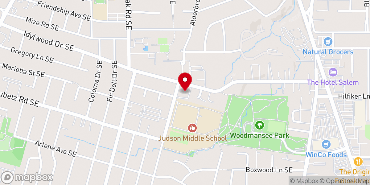 Map showing location of Immanuel Lutheran Church