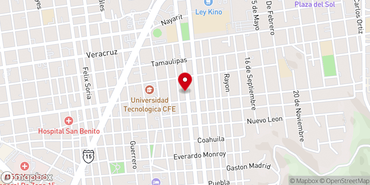 Map showing location of SGAR/13:110/95 PRIMERA IGLESIA BAUTISTA
