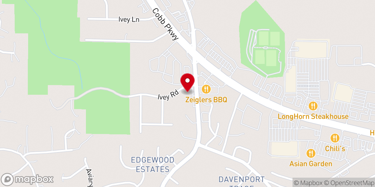 Map showing location of Mars Hill Church Preschool