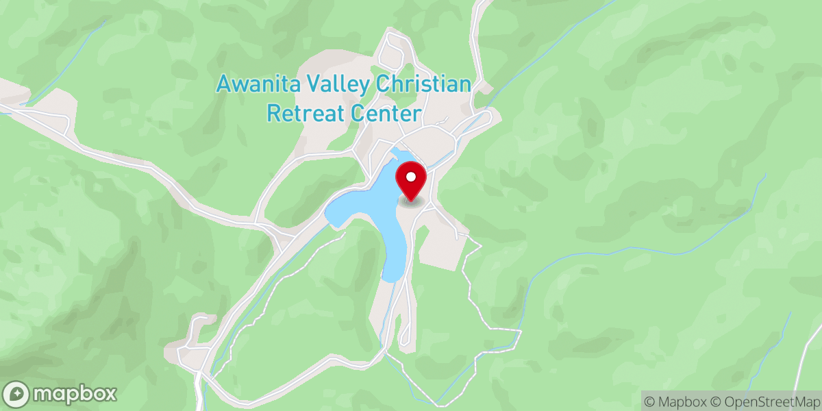 Map showing location of Camp Awanita