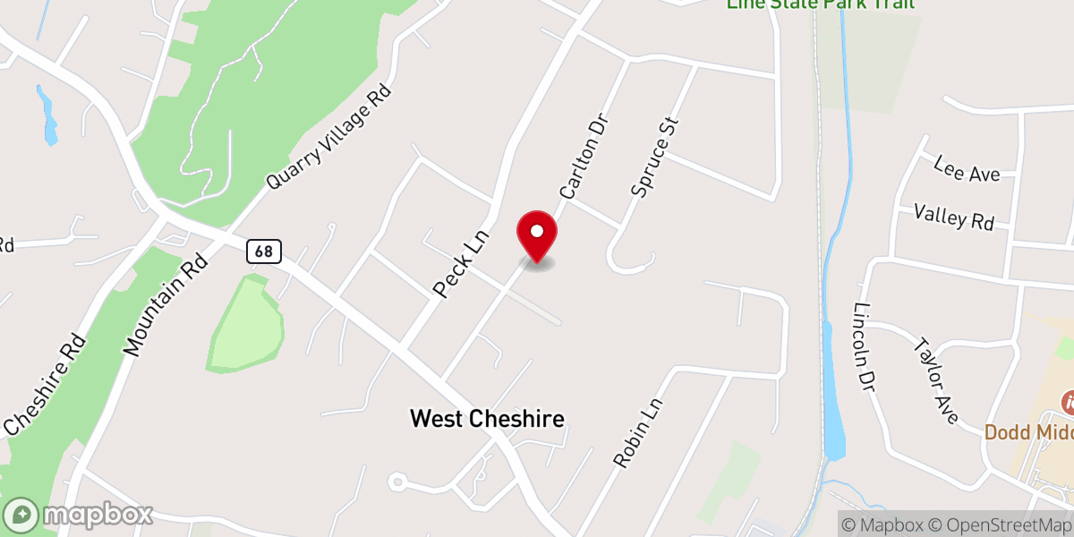 Map showing location of Cheshire Seventh-day Adventist Church