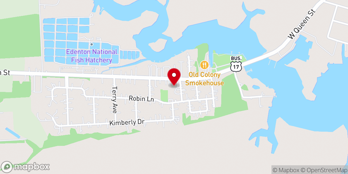 Map showing location of Immanuel Baptist Church
