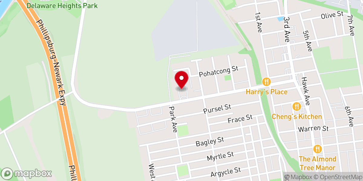 Map showing location of Newman James