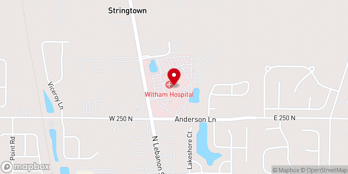 Map showing location of Witham Health Services