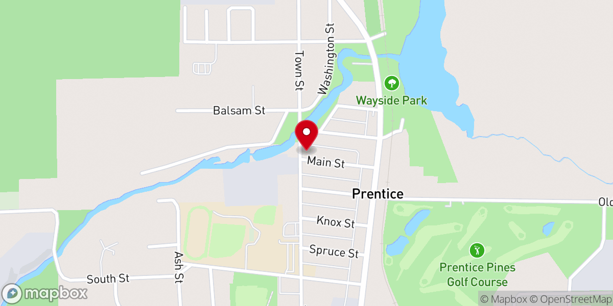 Map showing location of Northwoods STaR Ministries Parish