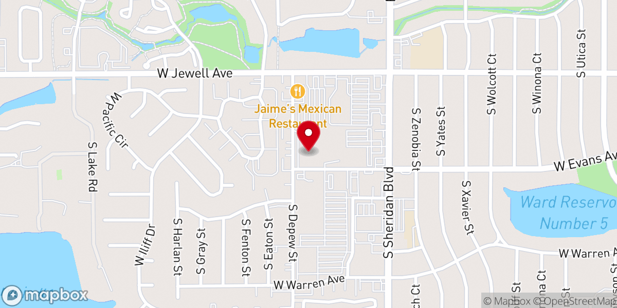 Map showing location of Lighthouse Baptist Church