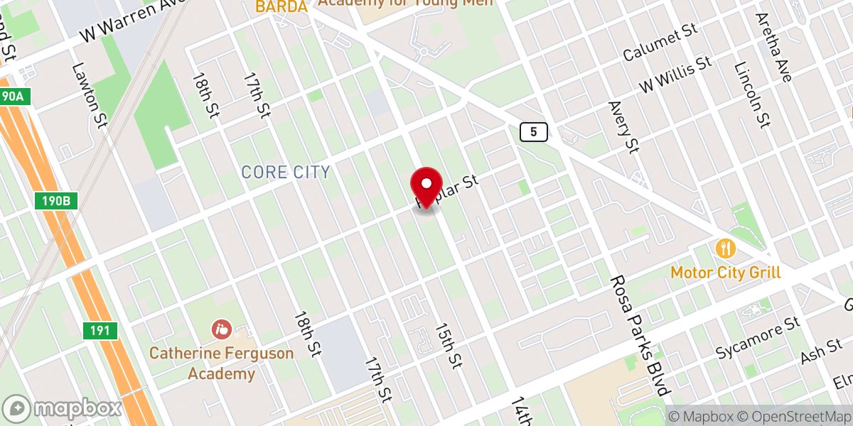 Map showing location of Shalom Fellowship International