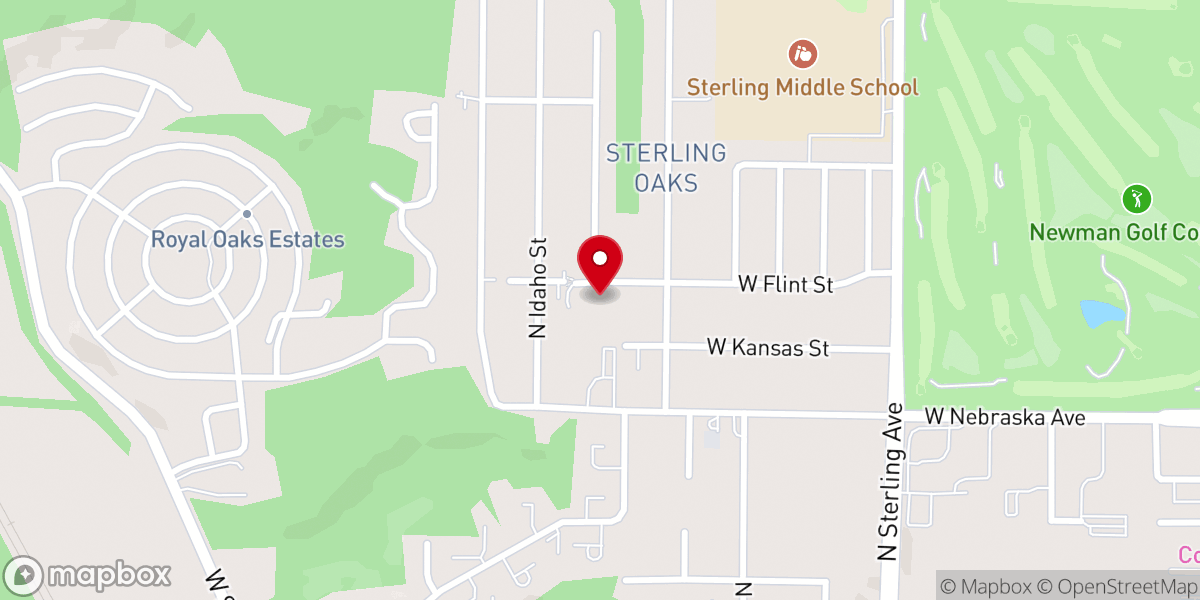 Map showing location of Liberty Church of Peoria, Illinois