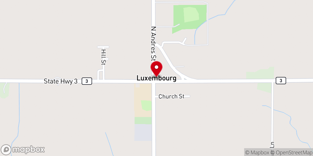 Map showing location of Luxemburg