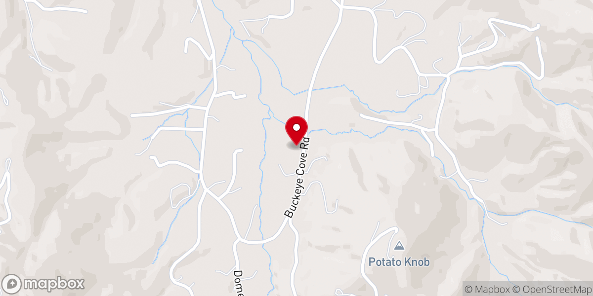 Map showing location of Buckeye Cove Community Center