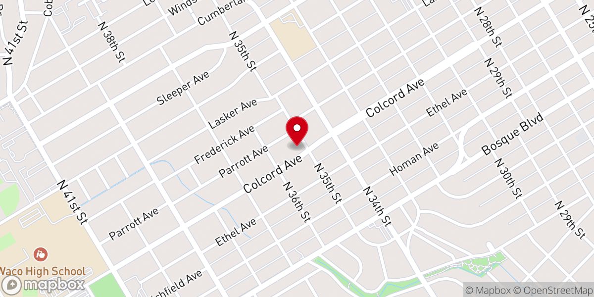 Map showing location of Brookview Church of Christ