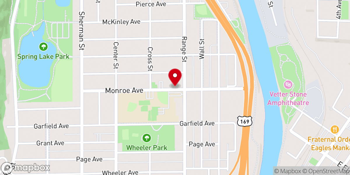 Map showing location of ST. PAUL'S EVANGELICAL LUTHERAN CHURCH
