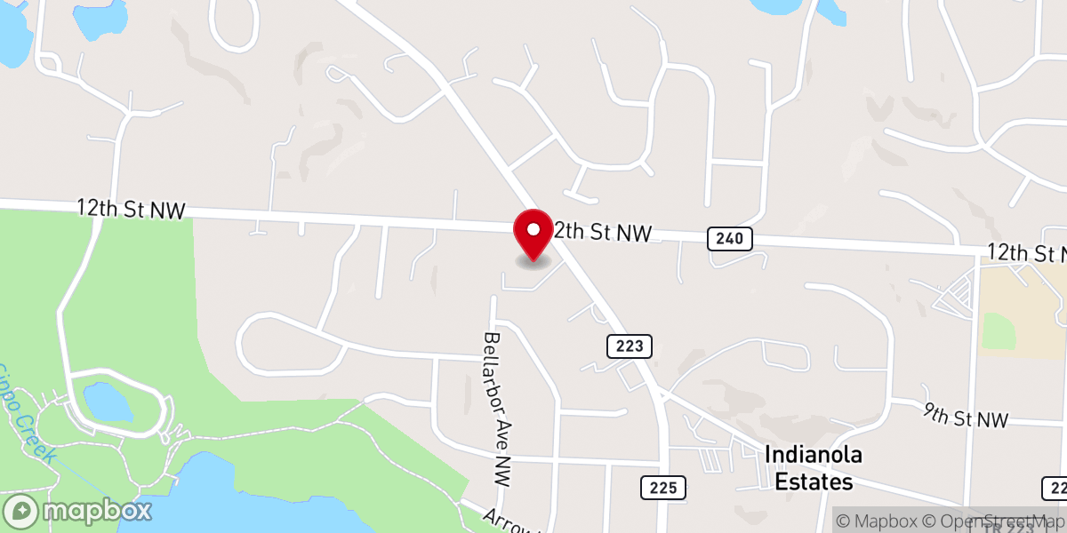 Map showing location of Reedurban Presbyterian Church