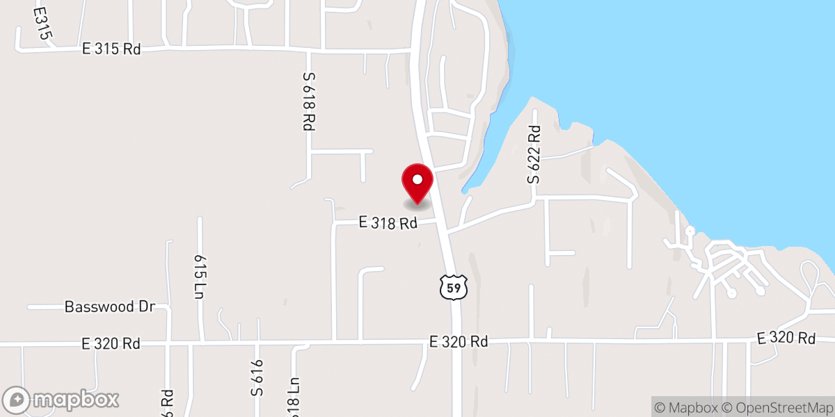 Map showing location of Gathering at Bethel Grove