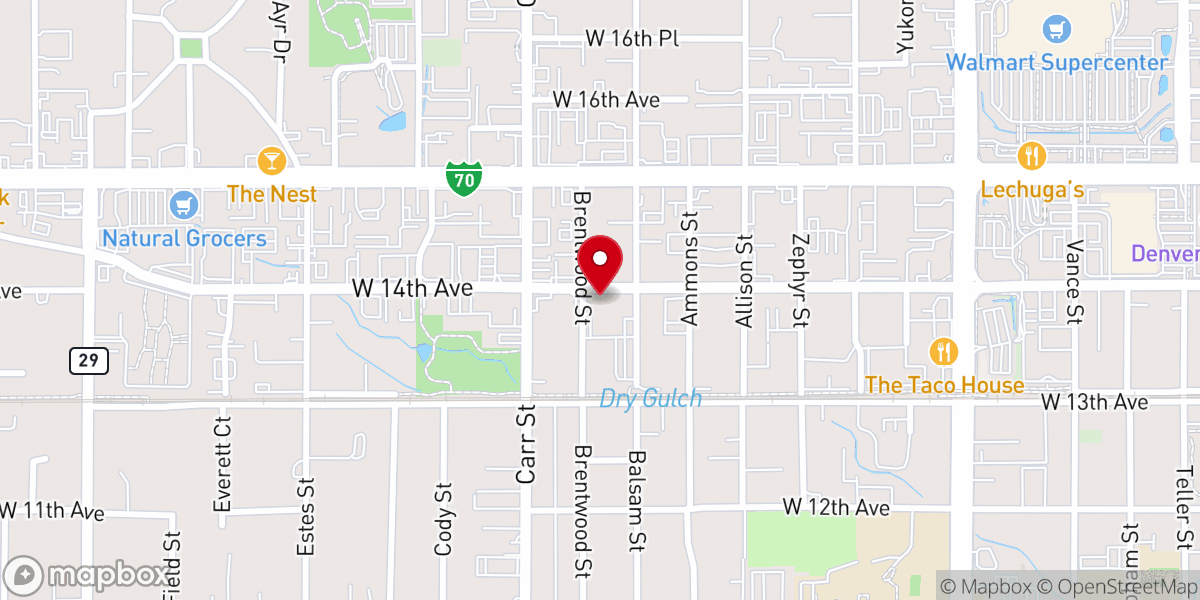 Map showing location of Lakewood United Methodist Preschool