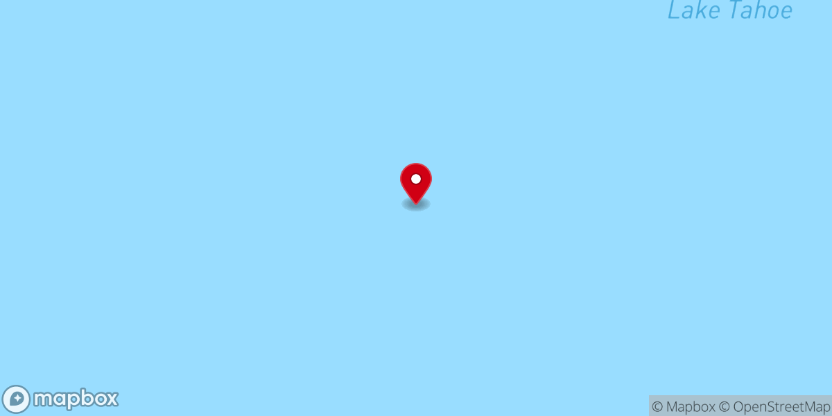 Map showing location of Ceremony of Love Lake Tahoe