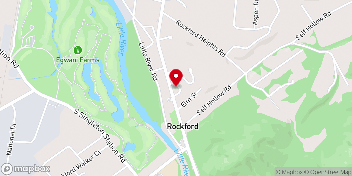 Map showing location of Rio East of Rockford