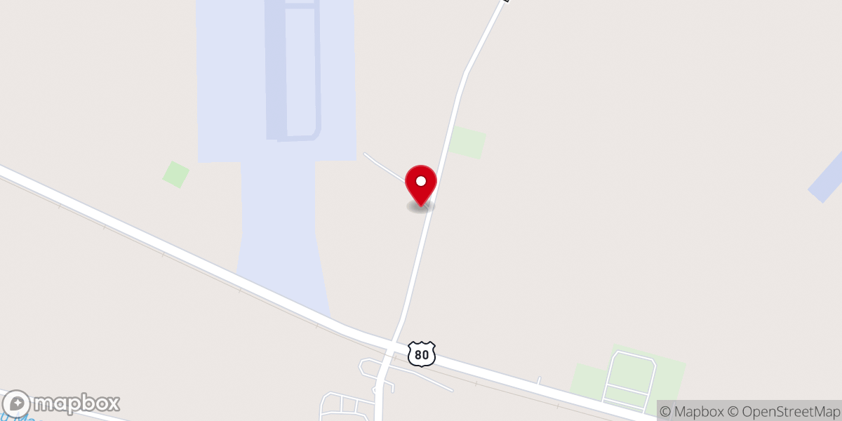 Map showing location of Shady Grove Church