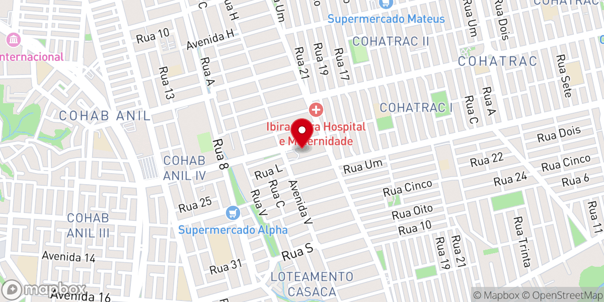 Map showing location of Igreja Universal - COHATRAC