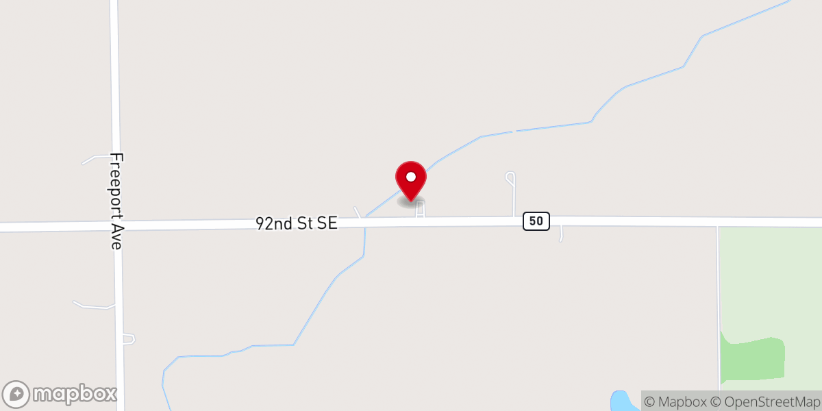 Map showing location of Hope Church of the Brethren