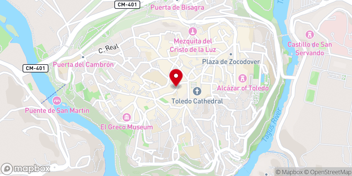 Map showing location of Antiguo convento de dominicas de Jesús y María