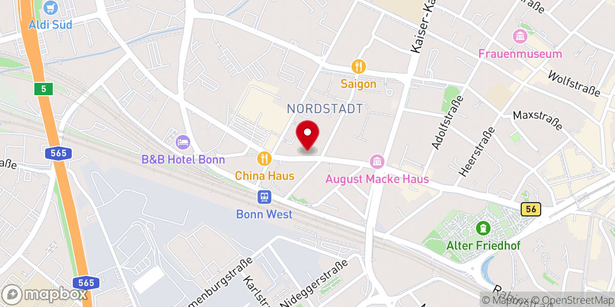 Map showing location of Kreuzung an Sankt Helena - Ein Dialograum für christlichen Kult und zeitgenössische Kultur e.V.