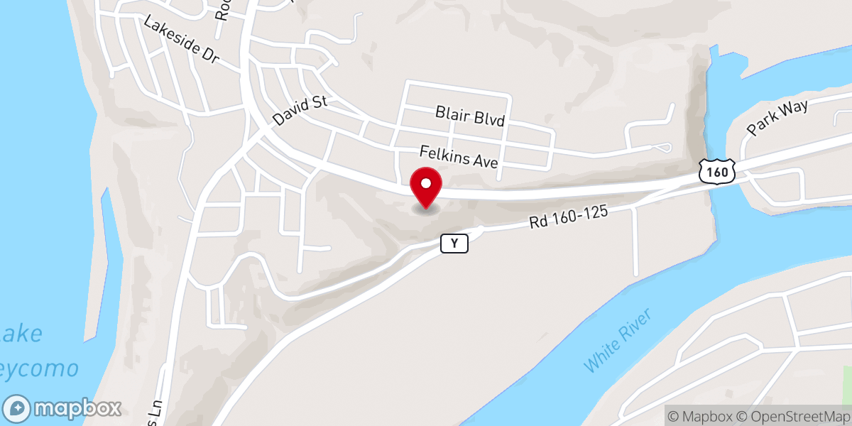 Map showing location of Snapp-Bearden Forsyth Chapel