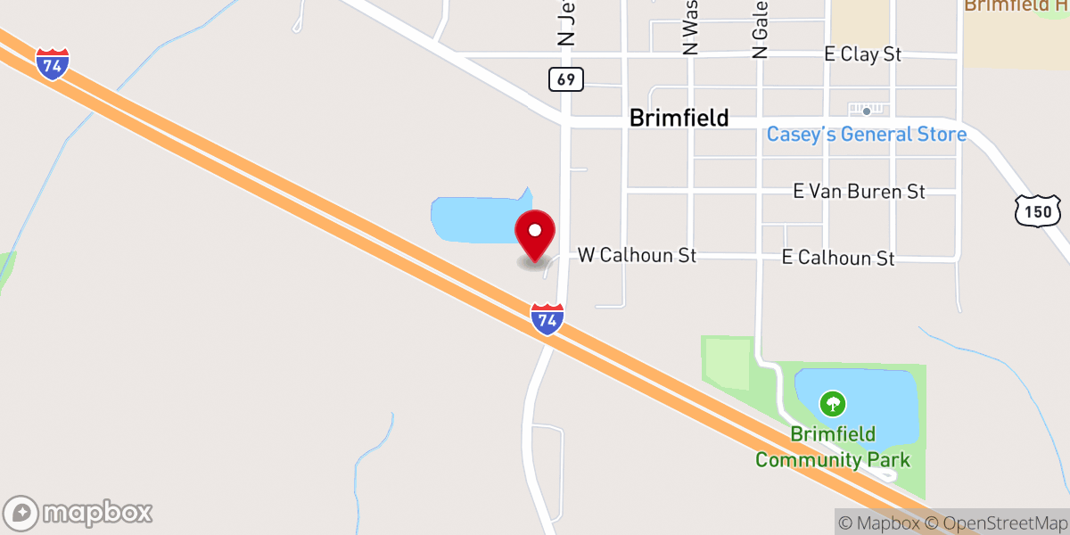Map showing location of Baptist Church