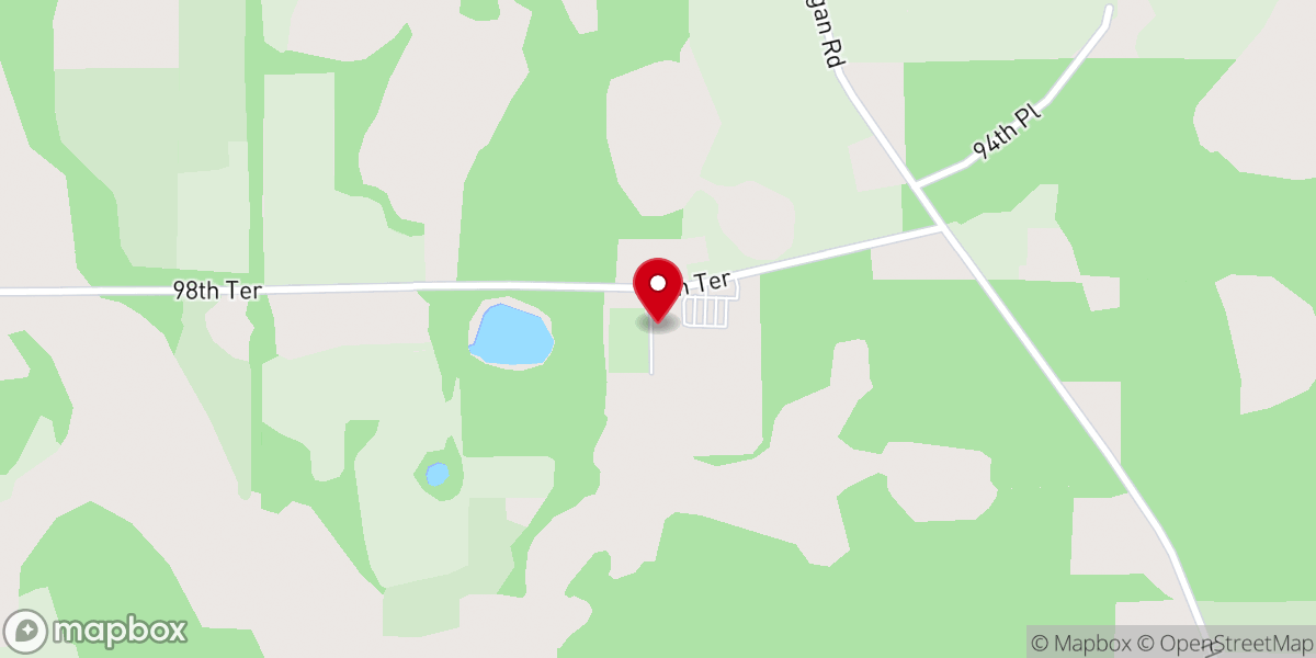 Map showing location of Mount Olive Baptist Church