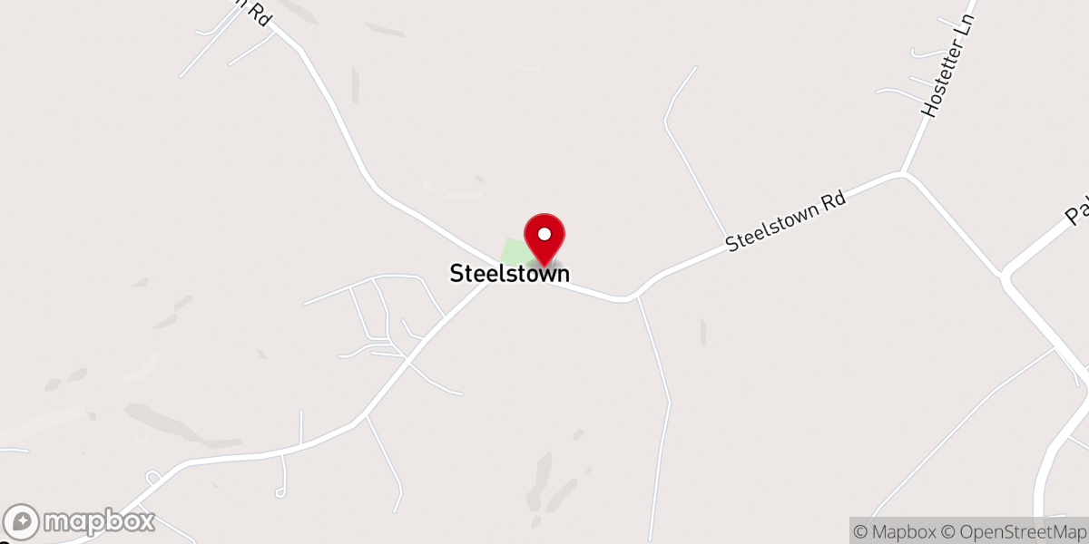 Map showing location of St John's Evangelical Congregational Church