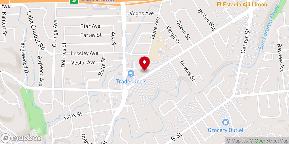 Map showing location of First Presbyterian Church of Hayward FirstPres