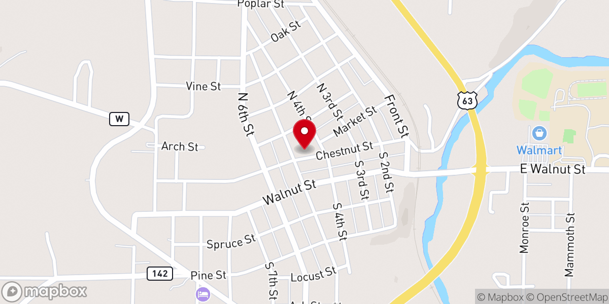 Map showing location of Christian Activity Center