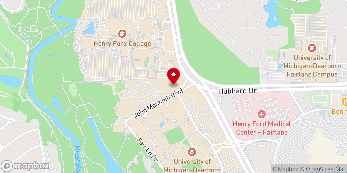 Map showing location of Detroit Catholic Campus Ministry - Gabriel Richard Newman Center